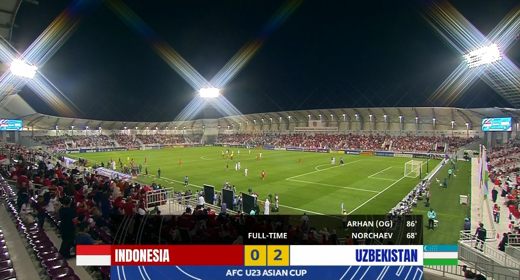 首进奥运！U23亚洲杯半决赛，乌兹别克斯坦2-0印尼直通巴黎奥运